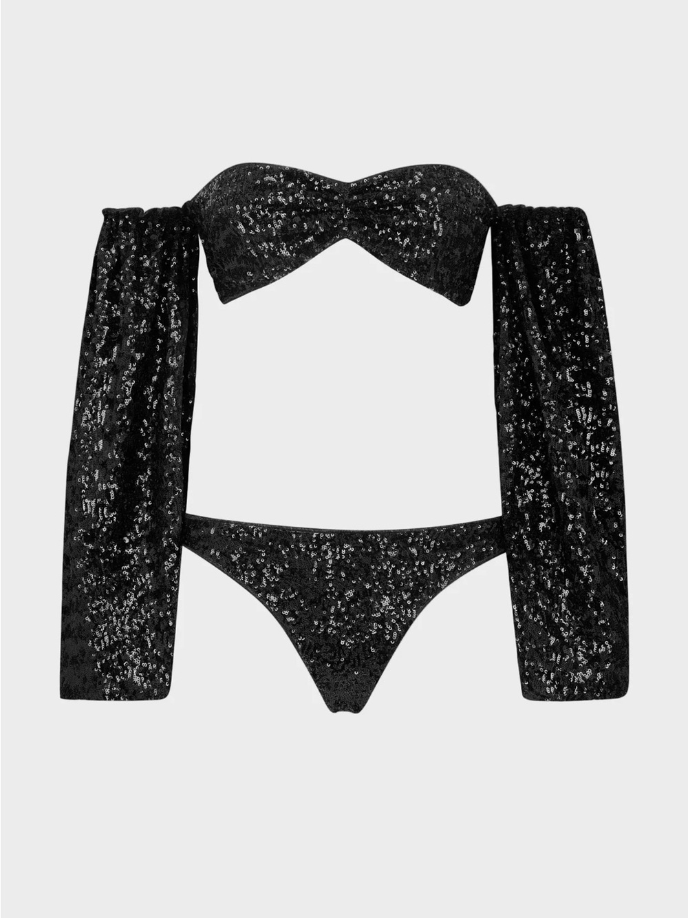 NWT Oseree PAILLETTES BALOONE Bikini Set